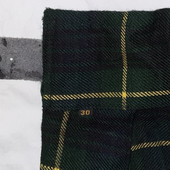 Scot Kilt Plaid, Modern Gordon Tartan: Green Blue Black Yellow, Ren Faire - Picture 4 of 14